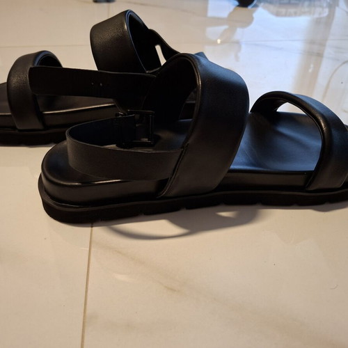ZIGN men's black sandals size 48 like new