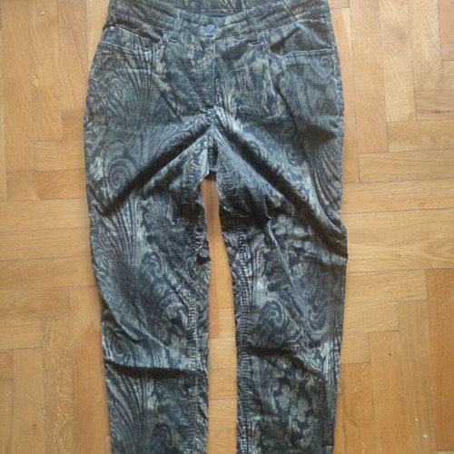 Madeleine paisley trousers in stretch velvety fabric like new