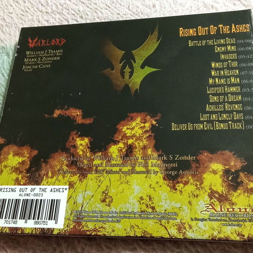 Warlord Rising Out Of The Ashes CD new, metal