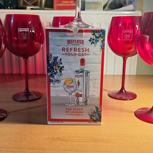Beefeter glasses new, pack of 6 from collectible sets