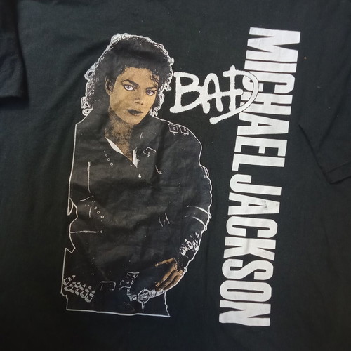 Michael Jackson BAD T-shirt used, made in Greece 1980s