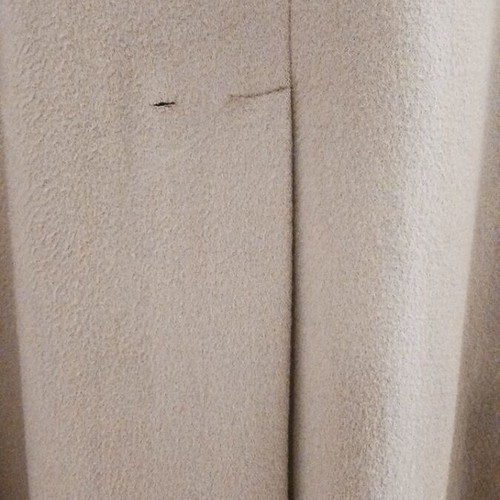 Loro Piana men's camel wool coat medium used with minor defect