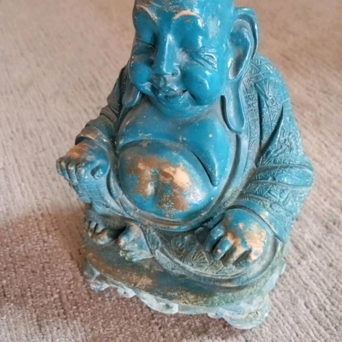 Buddha statue used, stone material, 1980s
