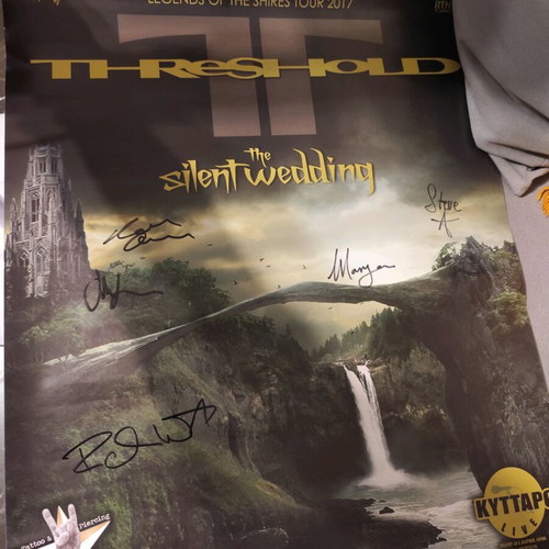 Threshold signed poster, 2017 concert