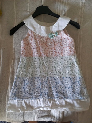 Dress for girl 4-5 years like new, white