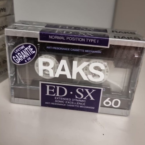 Raks ED-SX 60 Blank Audio Cassettes used