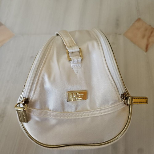 Dior toiletry bag like new, white, large capacity
