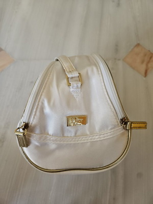 Dior toiletry bag like new, white, large capacity