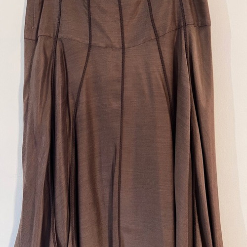 Roberto Cavalli Class midi skirt, brown, A-line flared