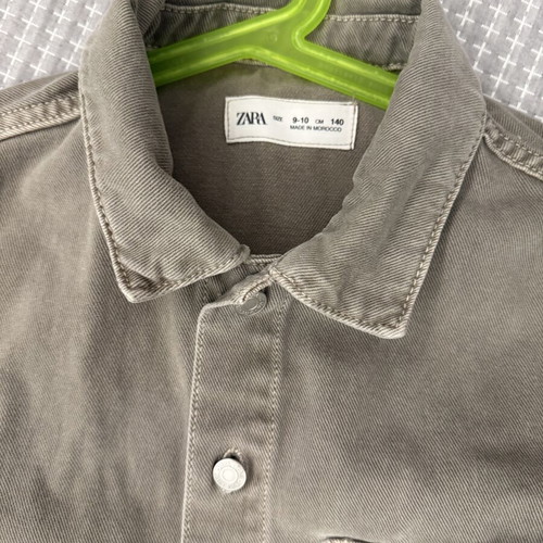 Zara kids denim set 9-10 years 140cm like new, grey beige