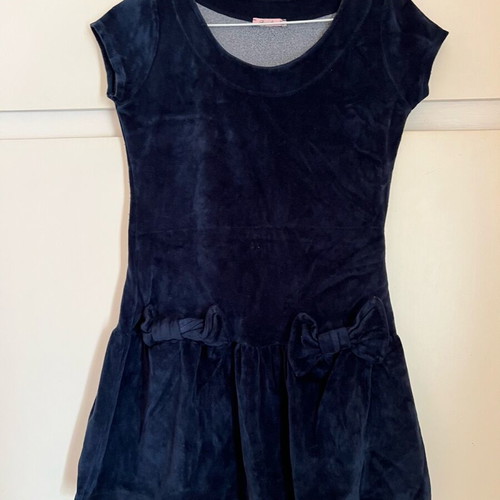 Velvet short dress dark blue like new