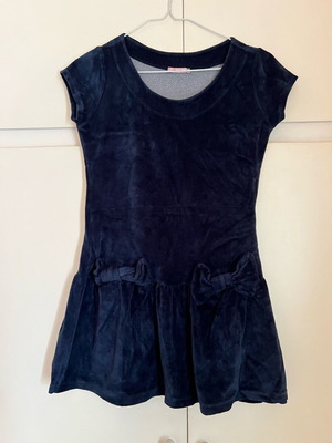Velvet short dress dark blue like new