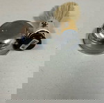  Metal Shaving Bowl Μπολ ξυρίσματος + Jaguar Πινέλο Ξυρίσματος Σε καλή κατάσταση Τιμή 5 Ευρώ