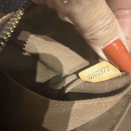 Louis Vuitton Palermo PM Monogram bag used, brown leather patina
