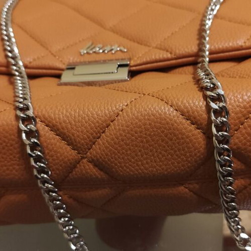 Kem shoulder bag camel color new, medium size