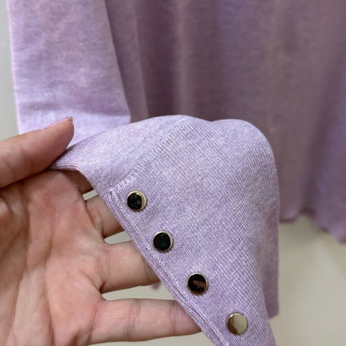 Zara knitted turtleneck sweater XL like new, lilac melange