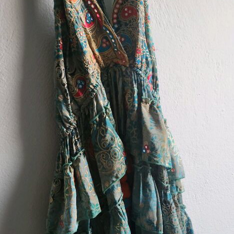Sumitra Boho Maxi Dress like new, one size, multicolor