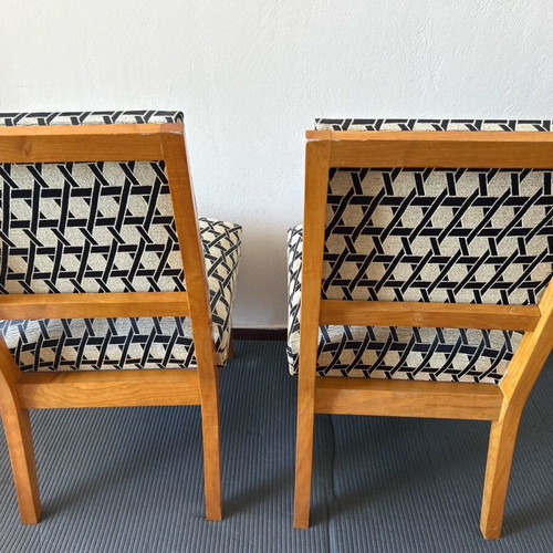Vintage 1960 set of 2 wooden chairs like new