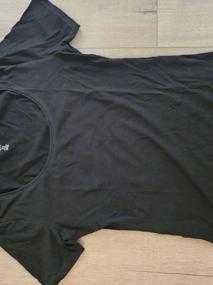 H&M short sleeve blouse size M used, black