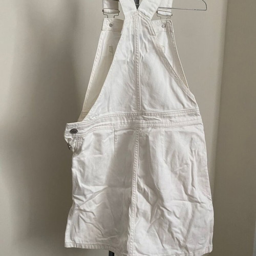White denim pinafore dress Trendyol size S like new