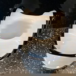  Ασπρόμαυρο βάζο      J. Słuczan Orkusz Glassworks Poland Art Glass Black & White Vase