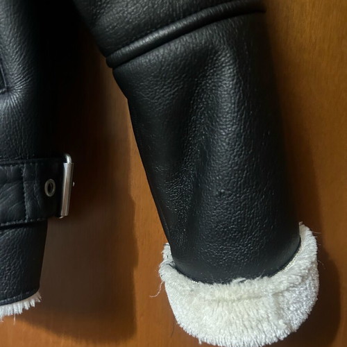 Zara kids jacket like new, fur-lined, black, size 140 cm