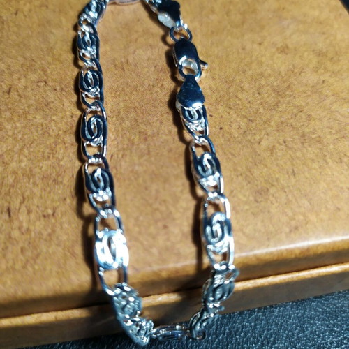 Hand chain silver color stainless steel new