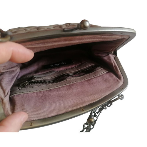 Max&Co Crossbody Bag used, beige with chain and quilted design