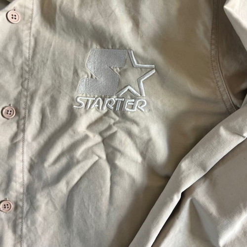 Pull & Bear x Starter men's beige shirt XL, 100% cotton