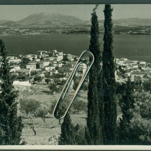 Old Spetses view postcard used from 1960s