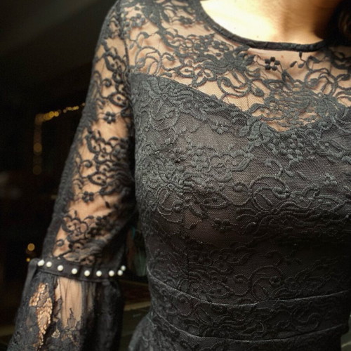 Mangano dress new, black, size M