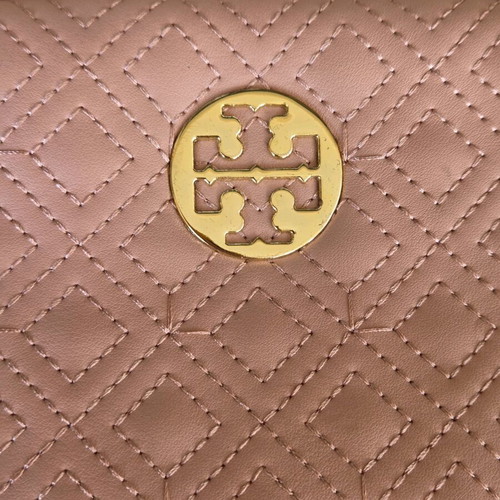 Tory Burch Kira Quilted Leather Small Bag like new, dusty rose