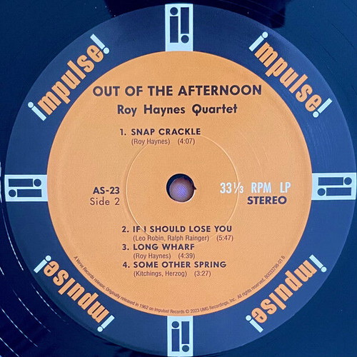 Roy Haynes Quartet Out Of The Afternoon jazz record used