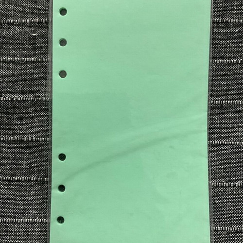 Personal refill paper 9.5 x 17 cm, green (veraman), 7 packs