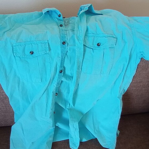 American Eagle men's summer shirt blue size L like new