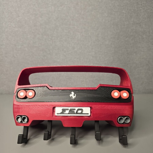 Ferrari F50 3D printed keychain wall mount like new
