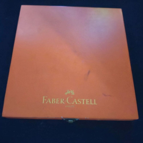 Faber Castle colored pencils with case