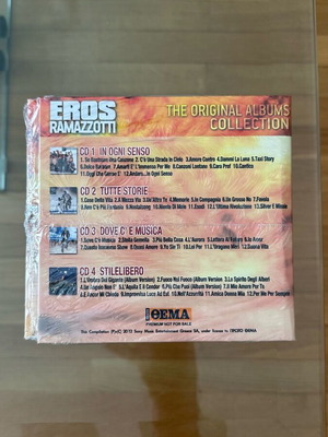 Eros Ramazzotti The Original Albums Collection 4CD καινούργιο