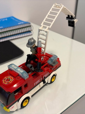 Fire truck building blocks like new without instructions or box