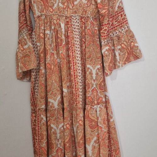 Long women's dress new, orange