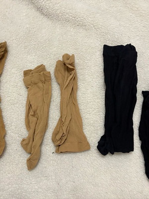 Σετ 4 ζευγάρια nylon καλτσάκια καινούργια σε μαύρο και μπεζ