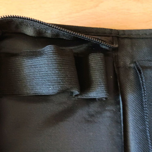 Protective case used with zipper, black