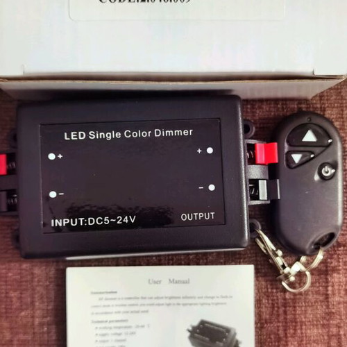 Wireless dimmers for led strips with remote control, set of 2 new