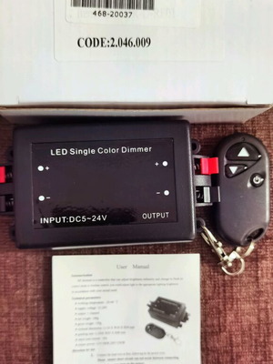 Wireless dimmers for led strips with remote control, set of 2 new
