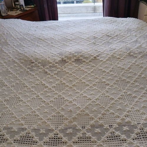 Handmade blanket like new, cotton, 50 years old, unused