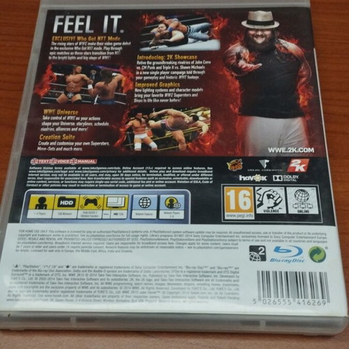 WWE 2K15 PlayStation 3 like new