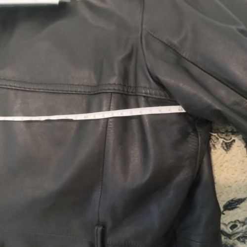 Leather jacket black like new, size N46-50