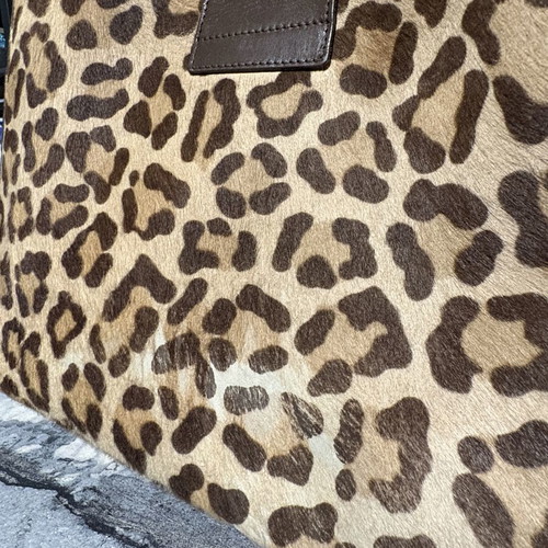 Dolce & Gabbana Ponyhair Leopard Print Shoulder Bag used