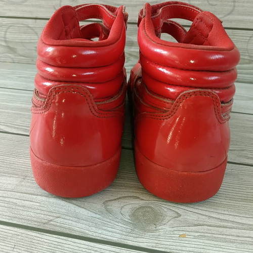 Reebok High Leather sneakers size 36.5 like new, red