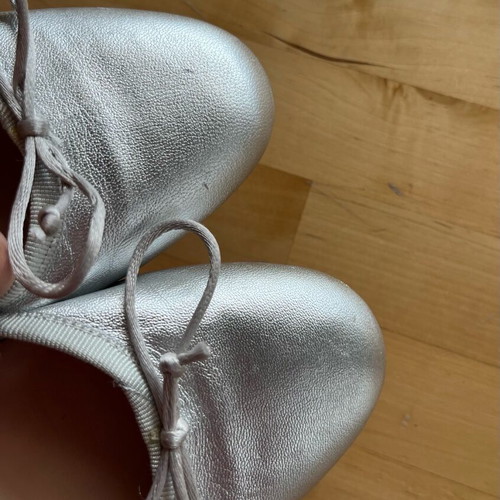 Haralas silver leather ballerinas size 36 used